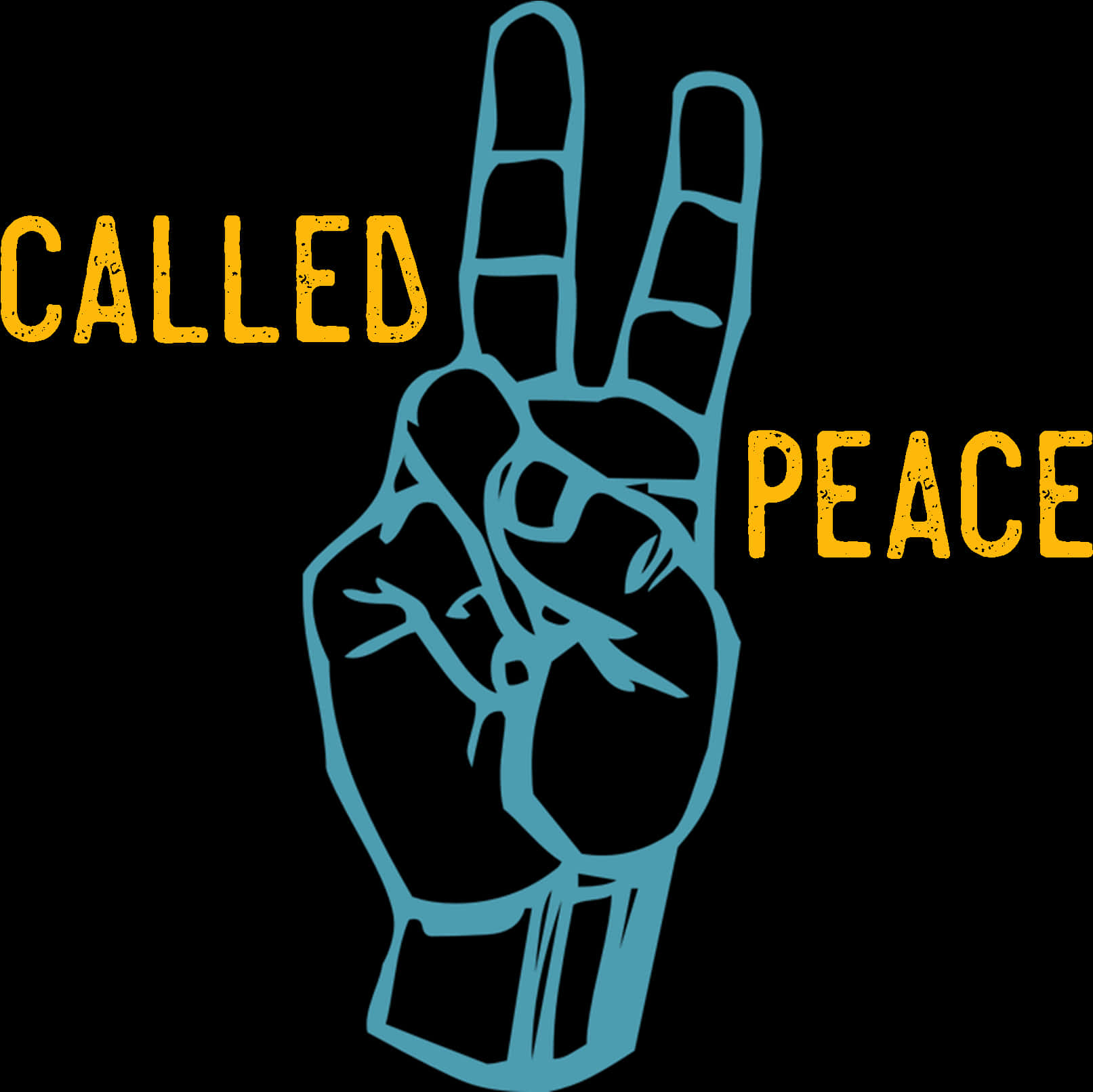 Called Peace Sign Graphic