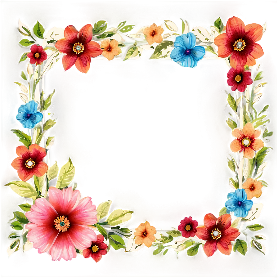 Calligraphy Flower Frame Png Eyy16