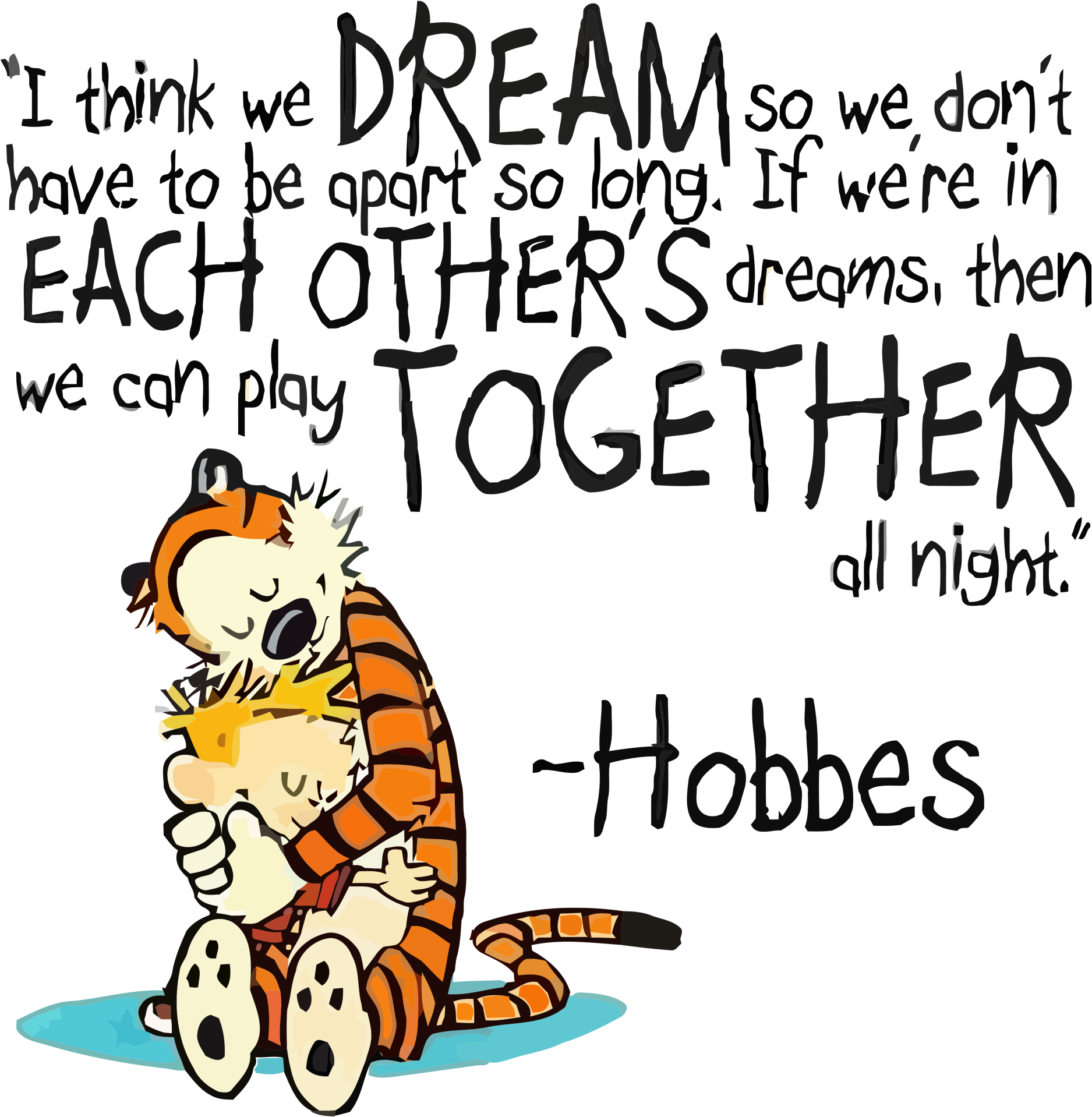 Calvinand Hobbes Dreaming Together