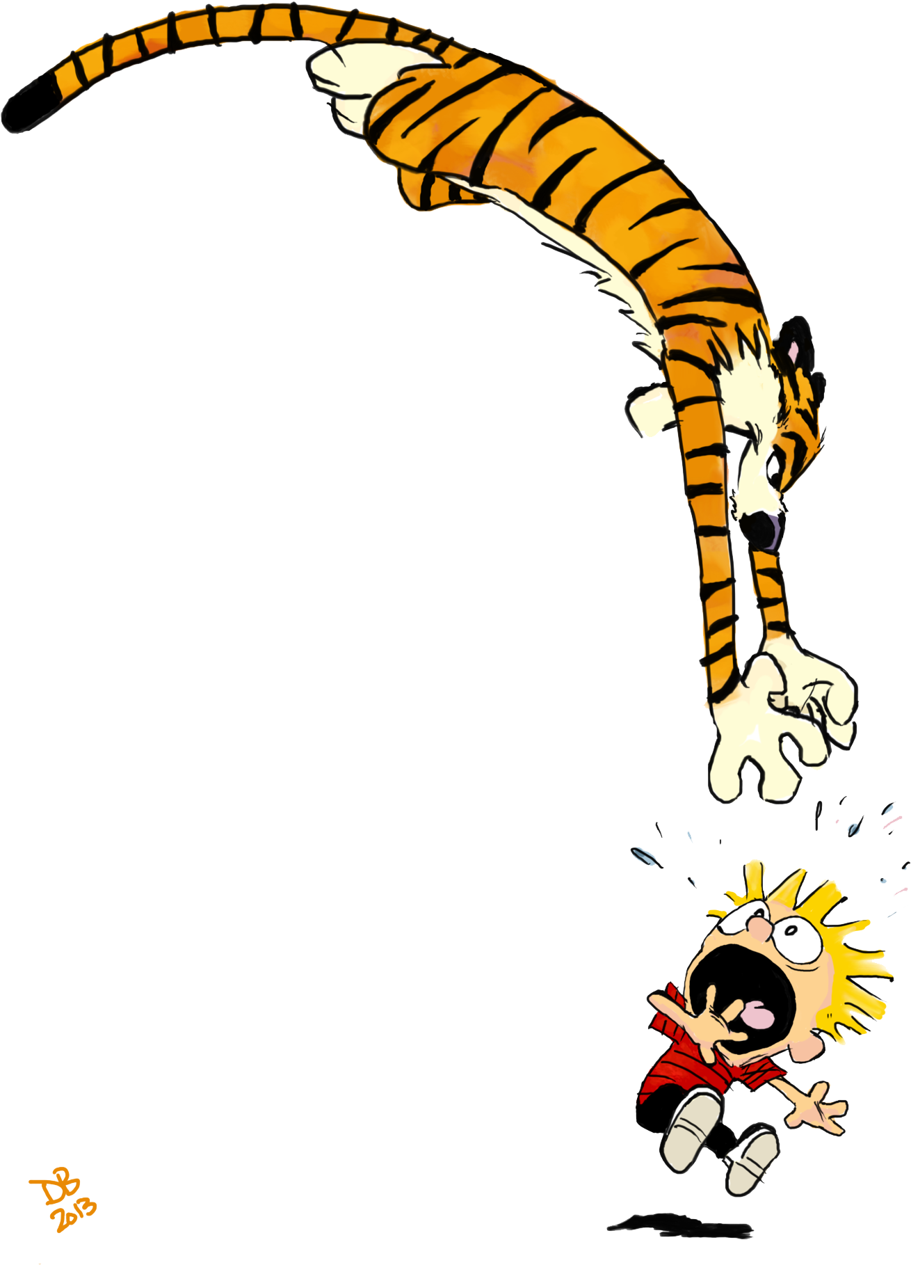 Calvinand Hobbes Midair Fun