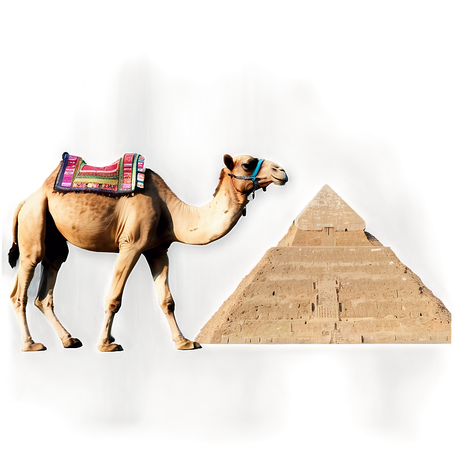 Camel And Pyramid Png 05212024