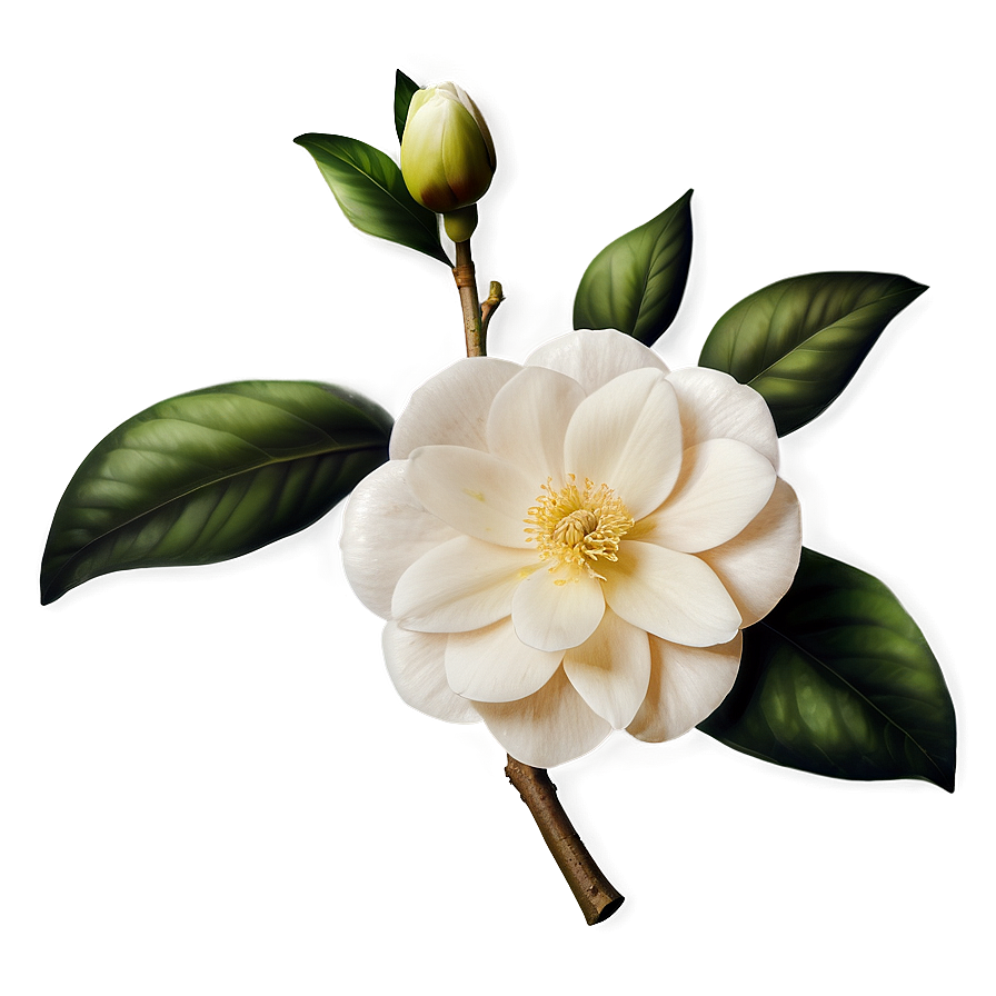 Camellia Flower Drawing Png Kkl8