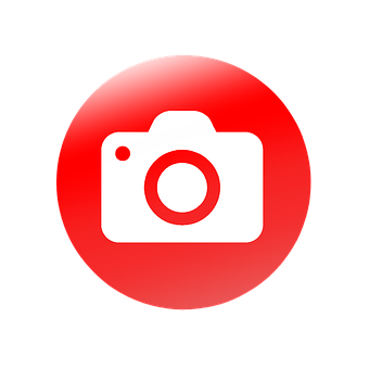 Camera App Icon Red Background