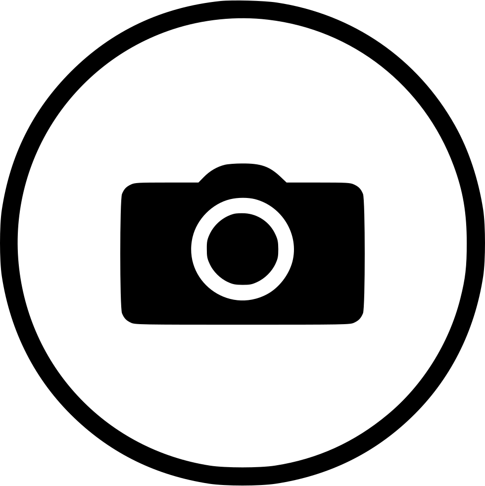 Camera Icon Simple Black