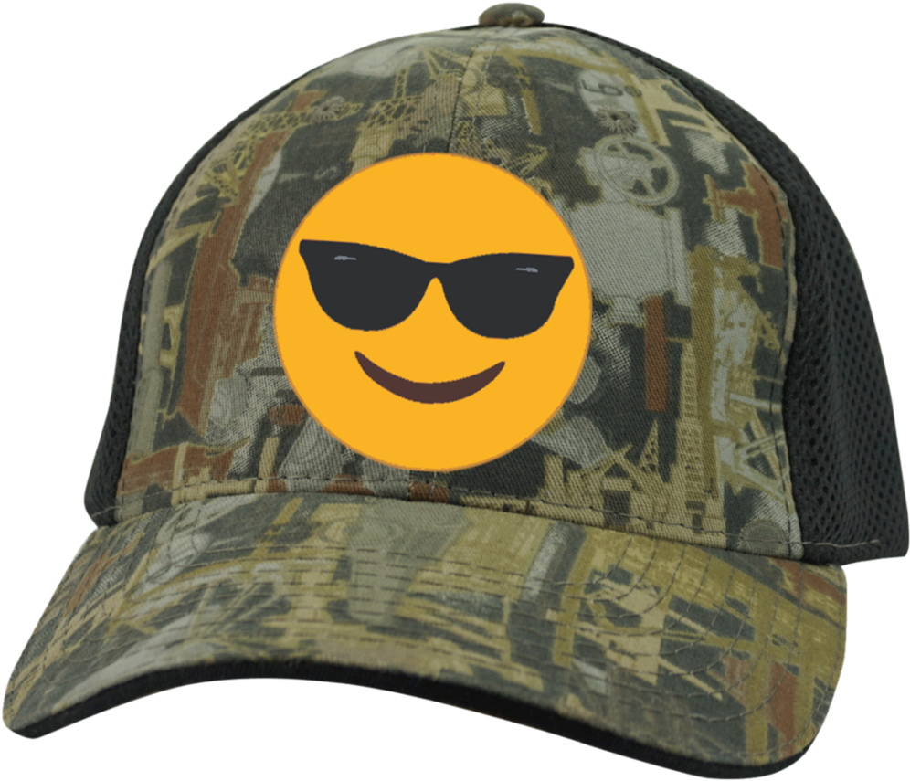 Camo Capwith Sunglasses Emoji