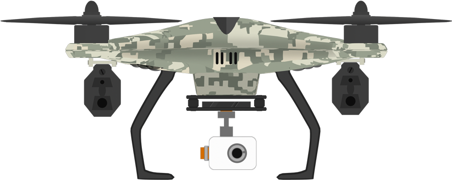 Camo Dronewith Camera Profile