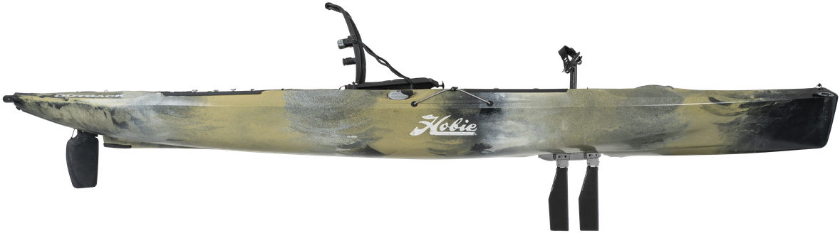 Camo Fishing Kayak Side View