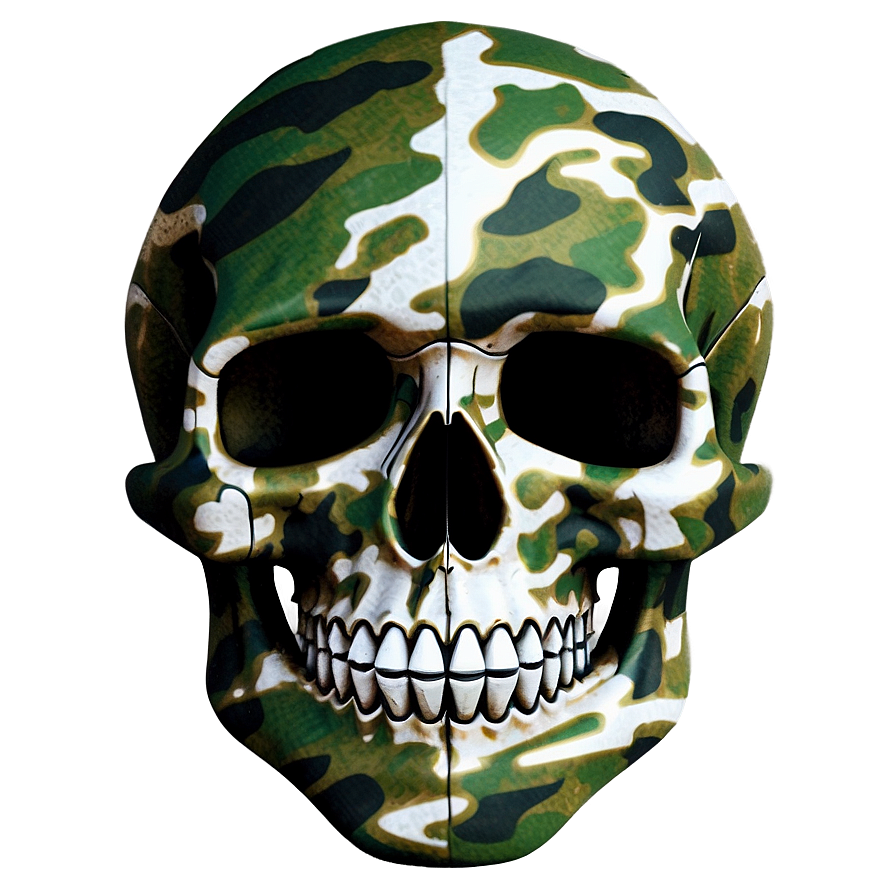 Camo Skull Graphic Png 81