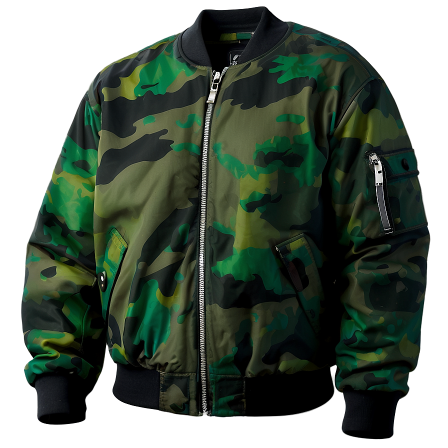 Camouflage Bomber Jacket Png 06282024