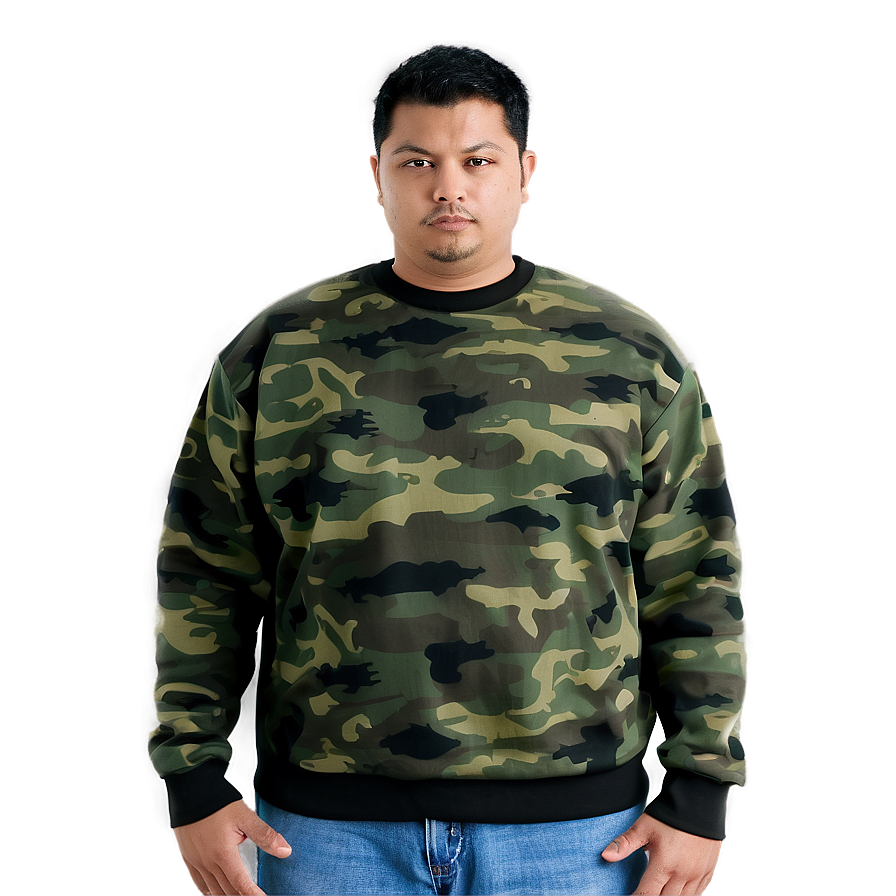 Camouflage Crewneck Sweatshirt Png 41