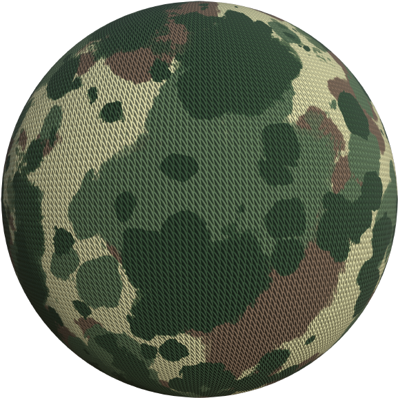 Camouflage Fabric Sphere Texture