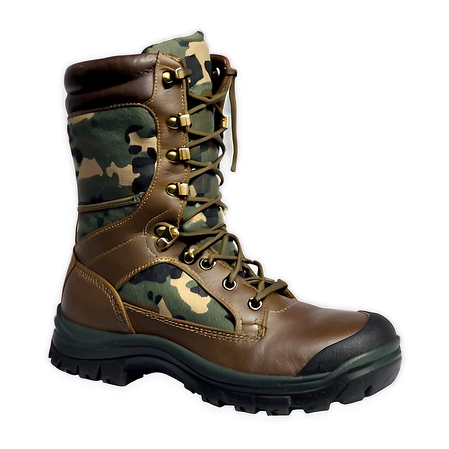 Camouflage Hiking Boots Png Ehm1