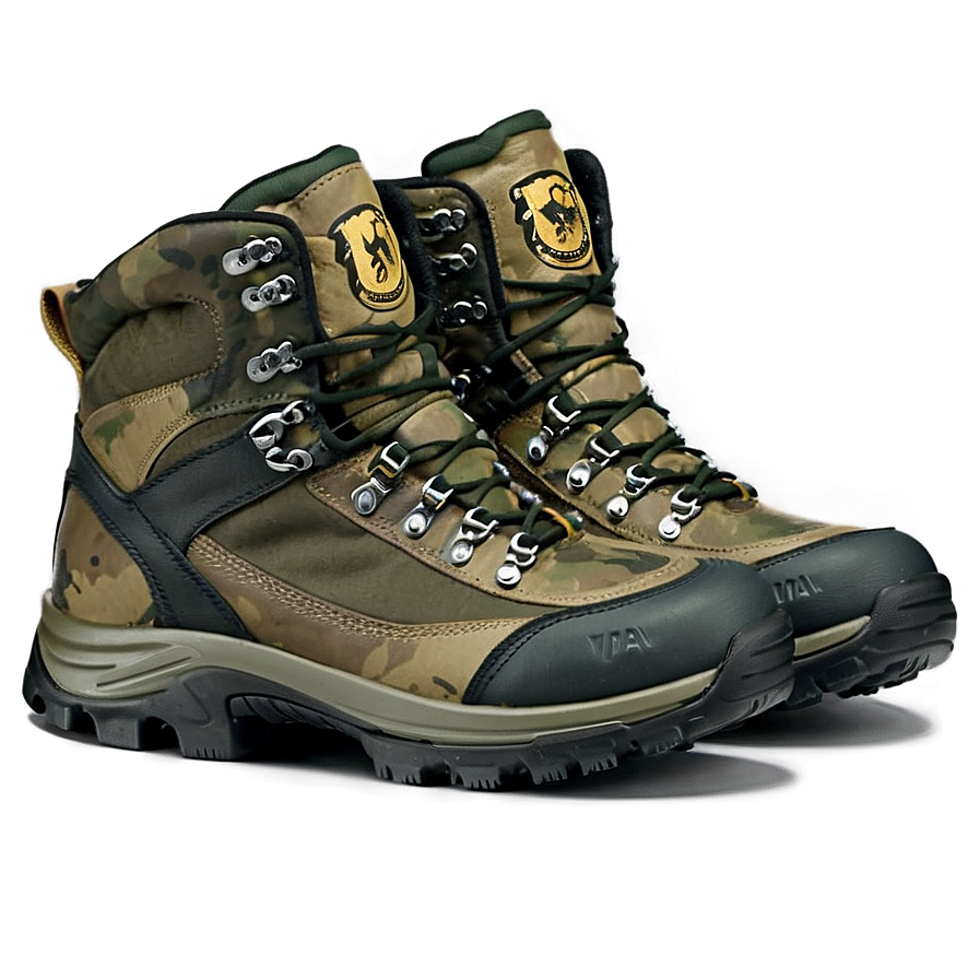 Camouflage Hiking Boots Png Qbn