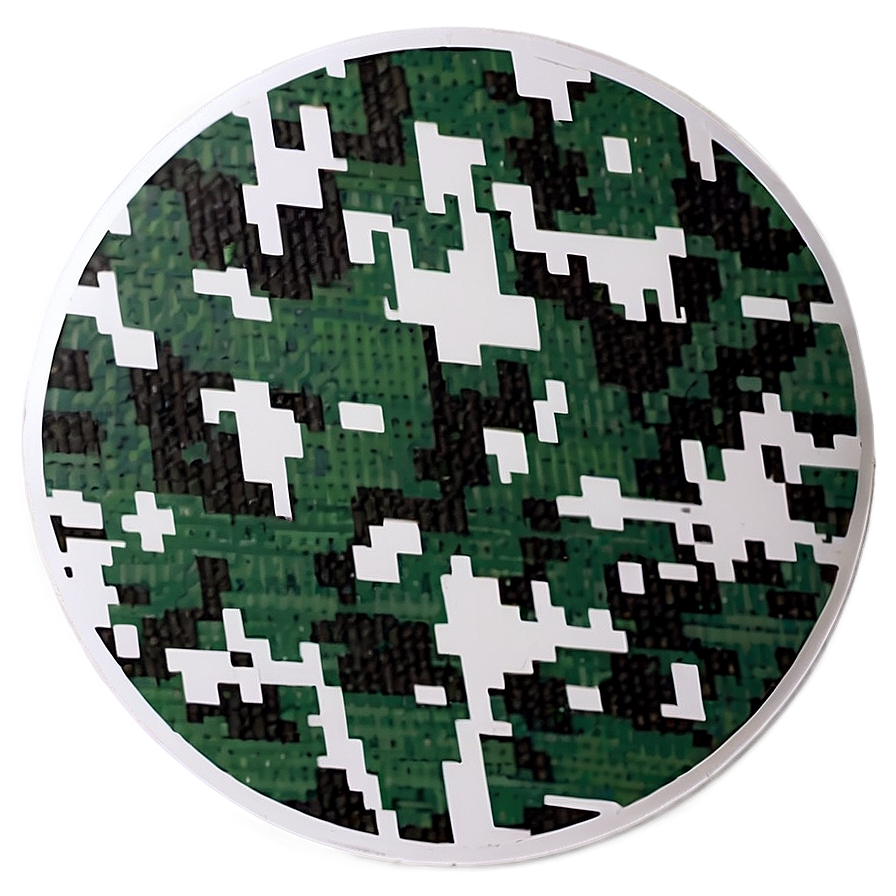 Camouflage Round Sticker Png Ujo