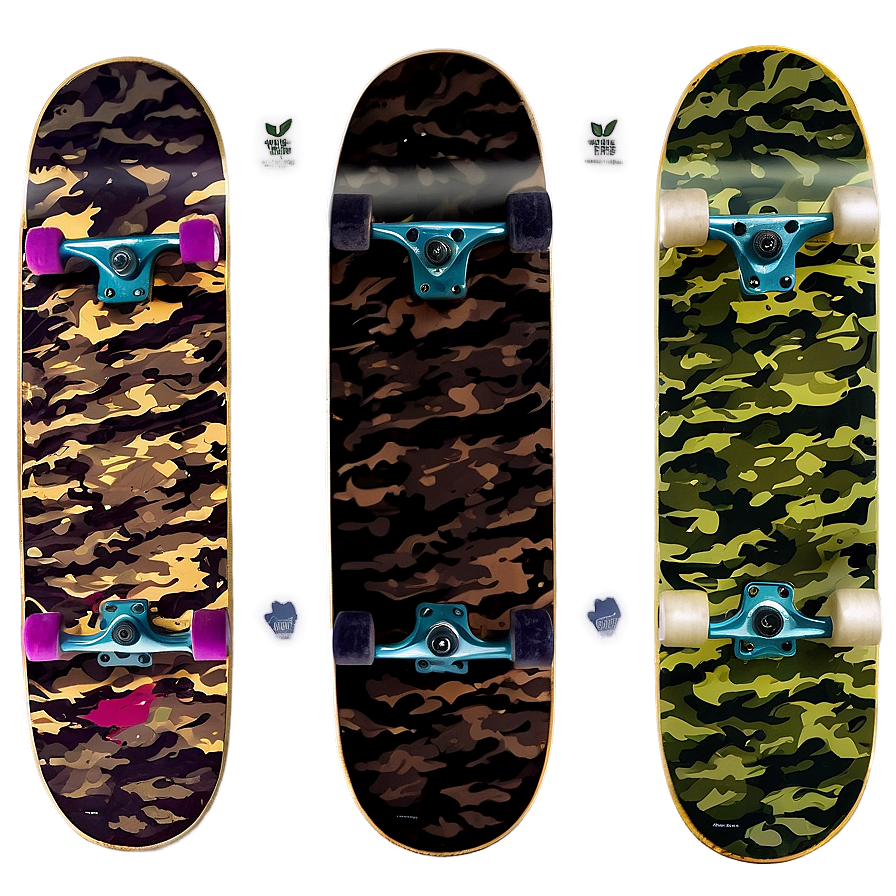 Camouflage Skateboard Deck Template Png 50