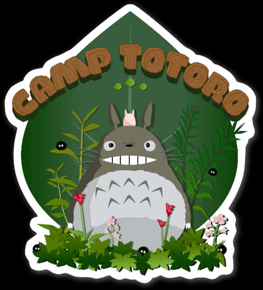 Camp Totoro Sticker Design