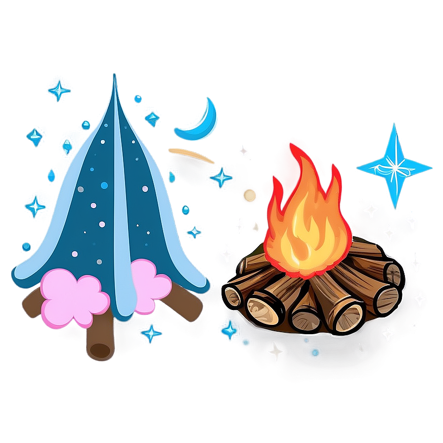 Campfire And Constellations Png 05242024