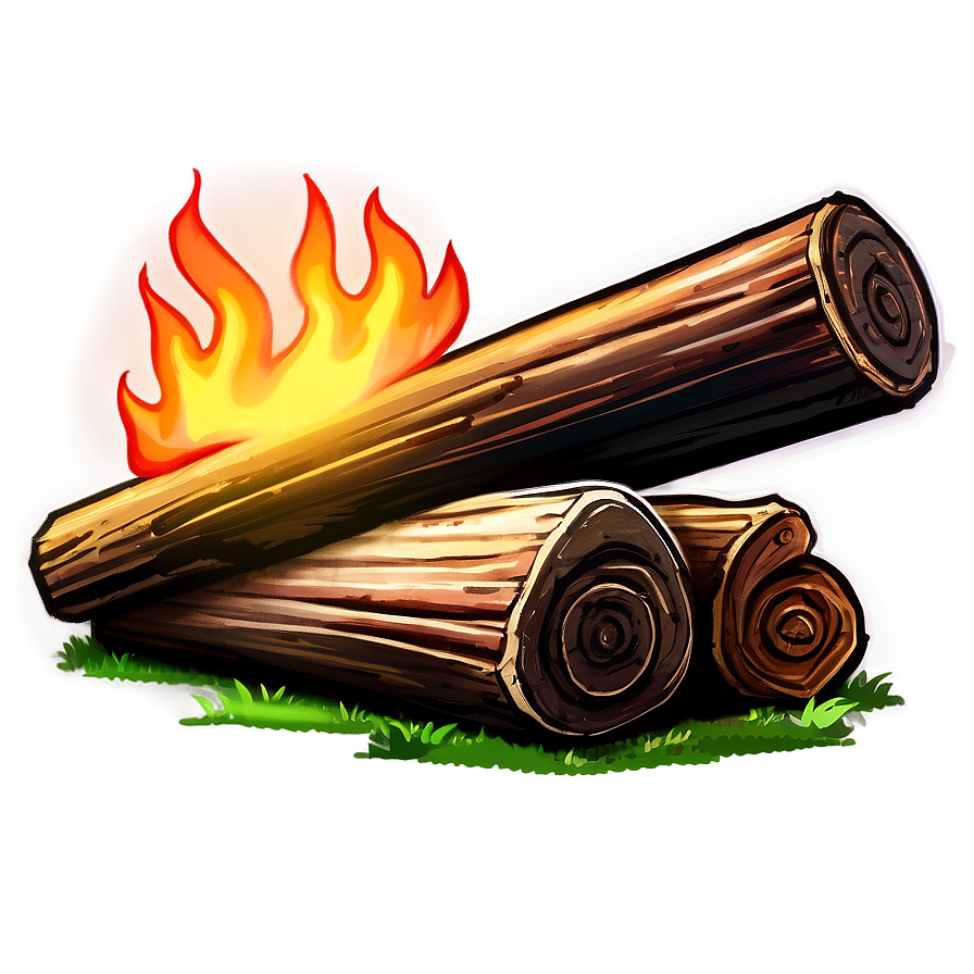 Campfire And Log Bench Png 05242024