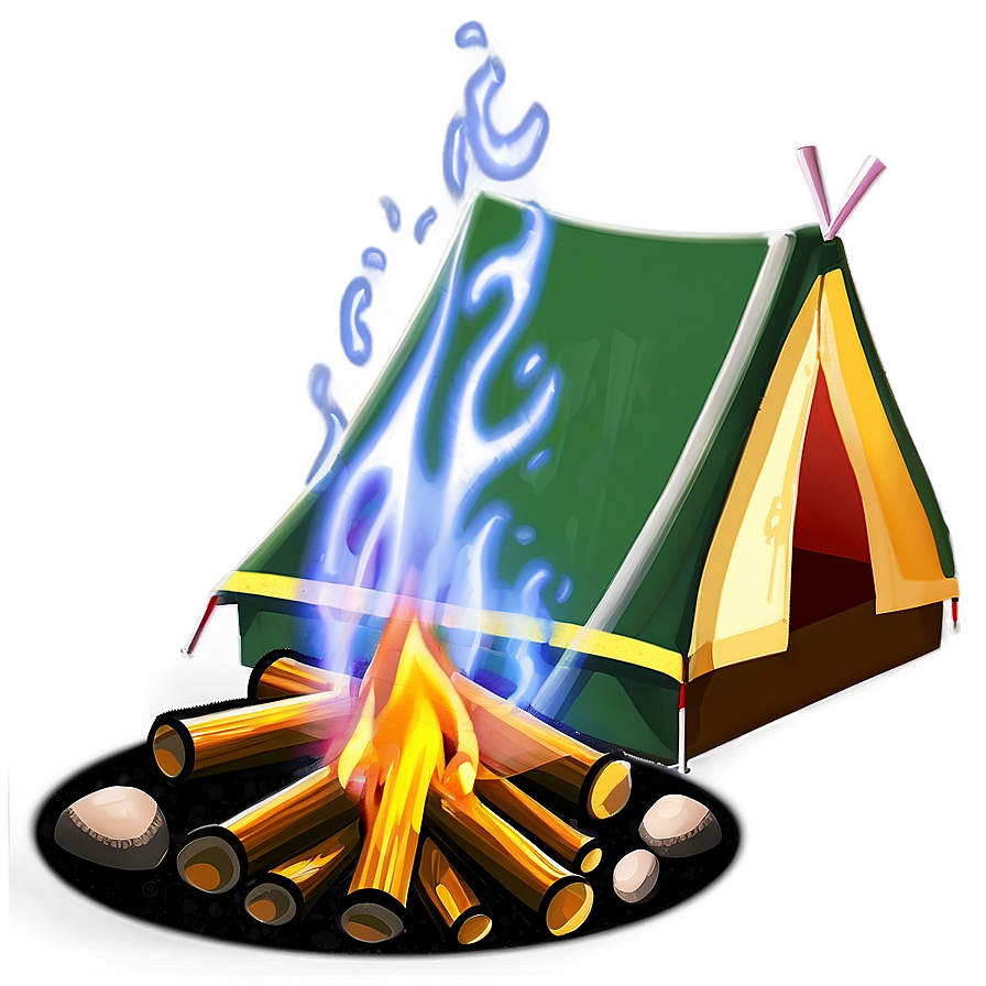 Campfire And Tent Png 19