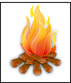 Campfire Clipart Illustration