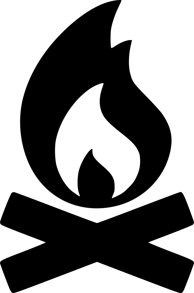 Campfire Icon Silhouette