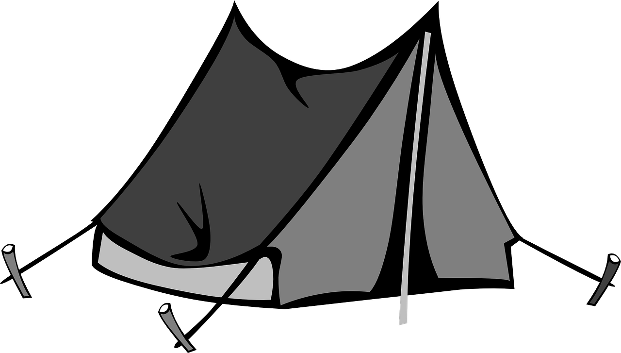 Camping Tent Summer Clipart