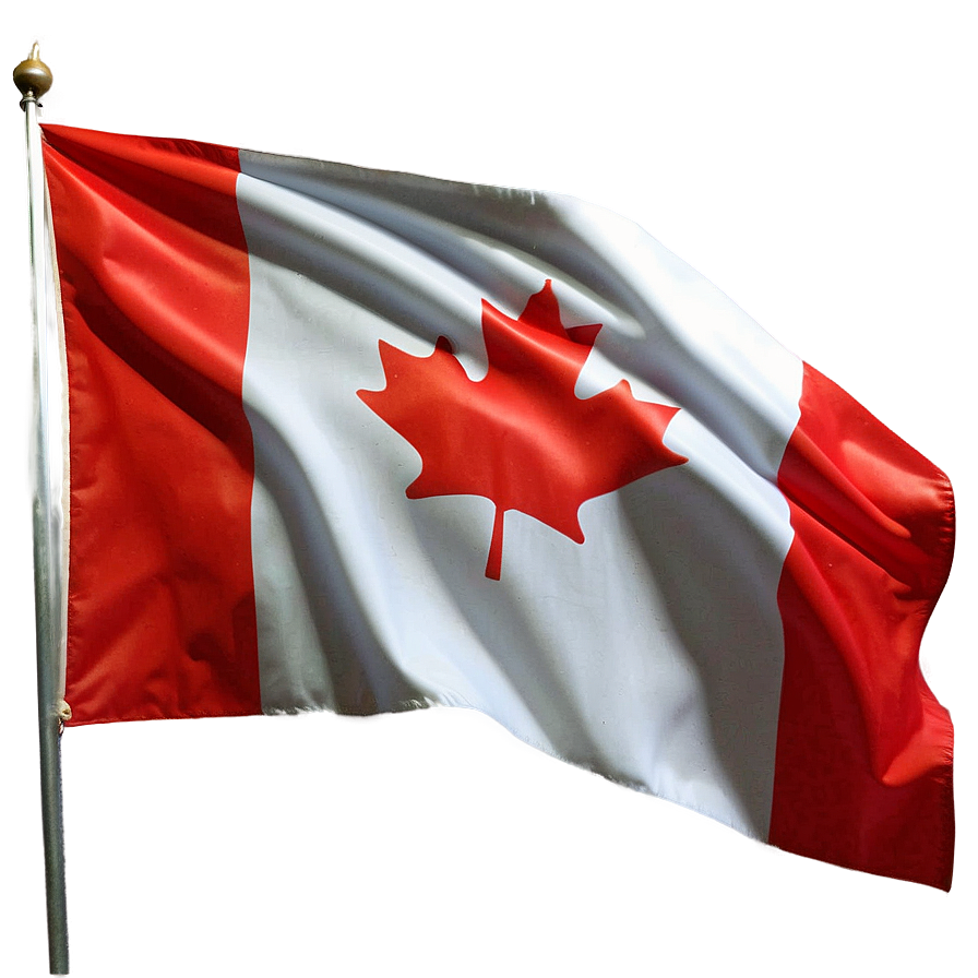 Canada Flag With Aurora Borealis Background Png 84