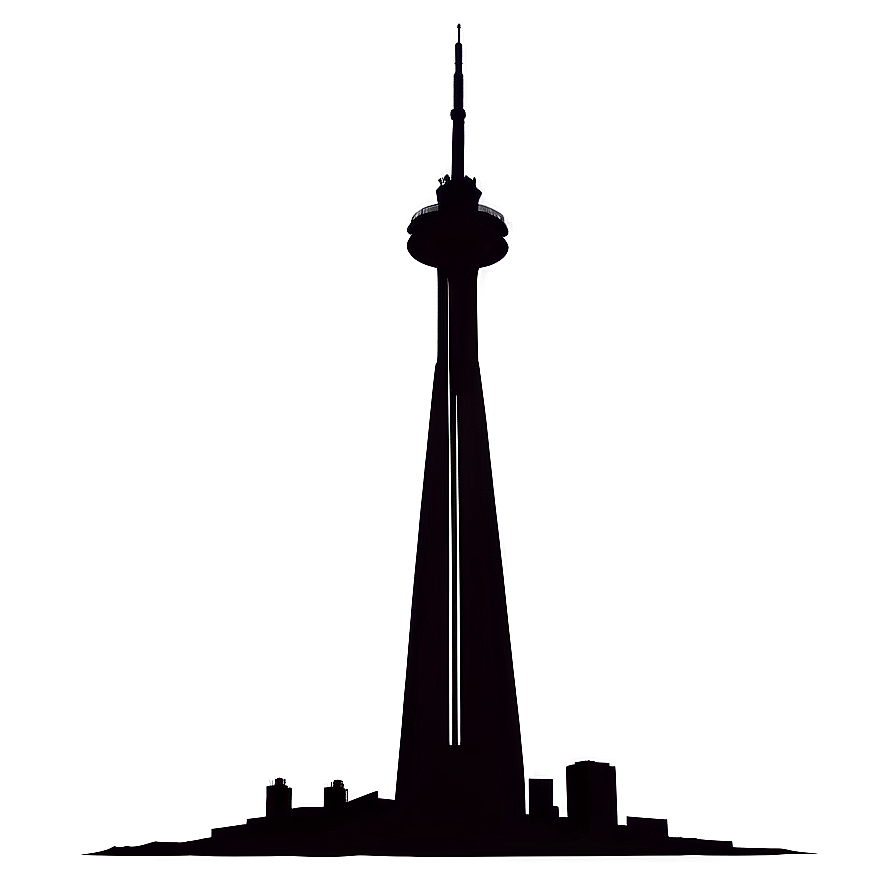 Canada's Cn Tower Silhouette Png 55