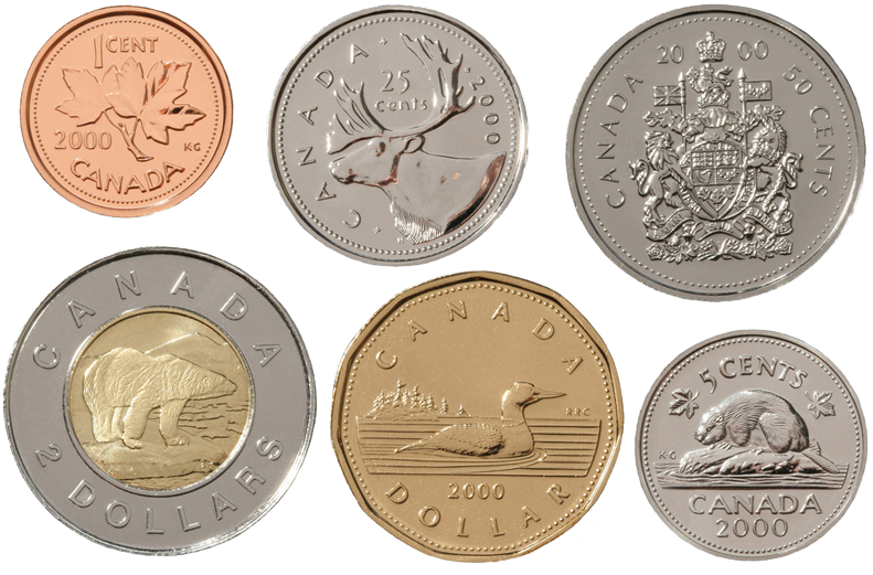 Canadian Currency Coins2000