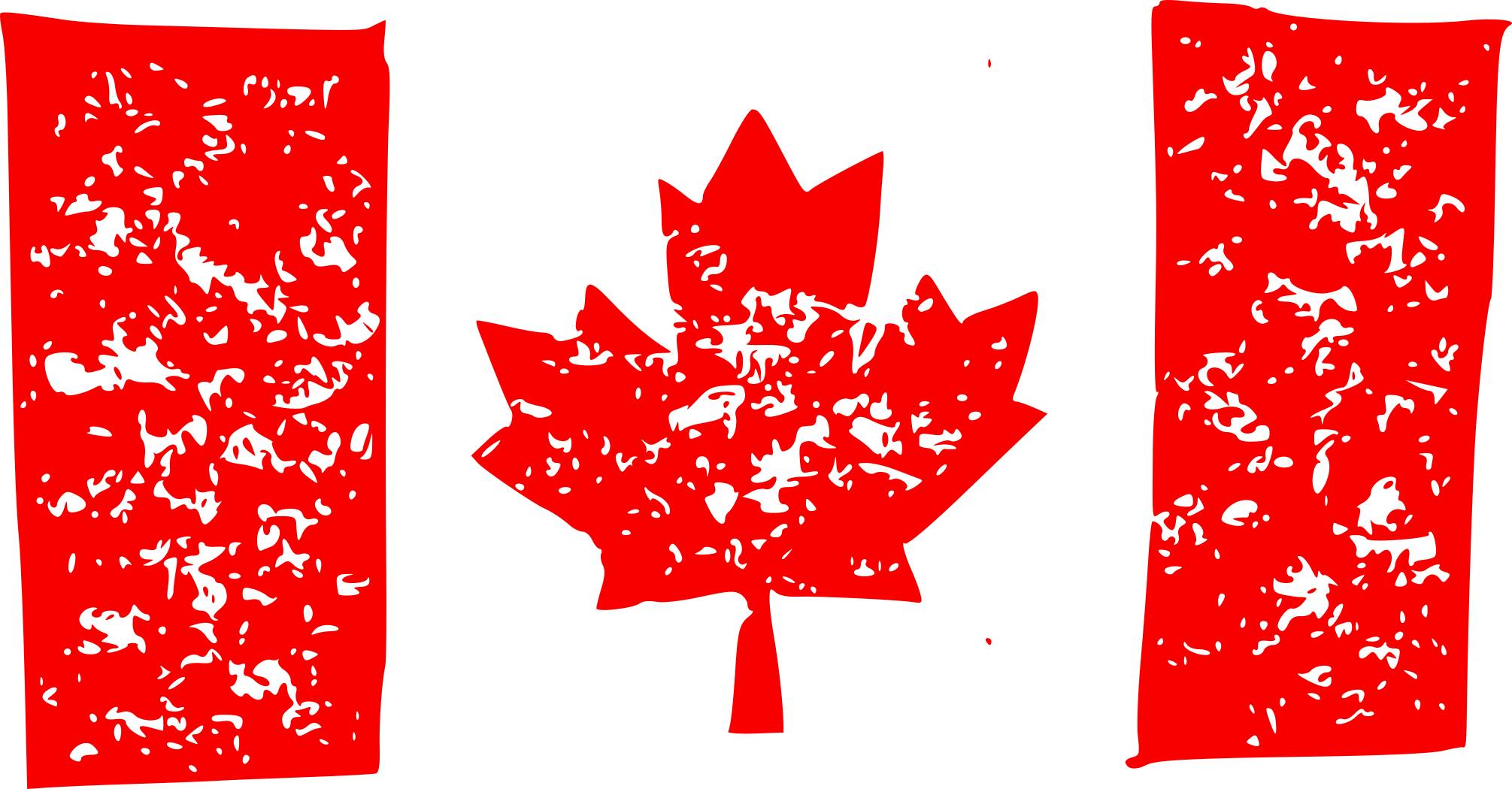 Canadian Flag Distressed Texture
