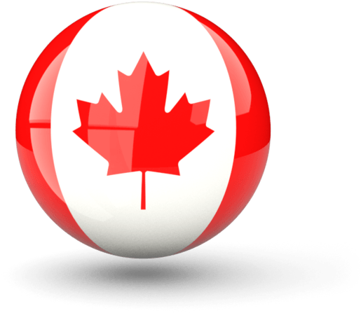 Canadian Flag Sphere Graphic