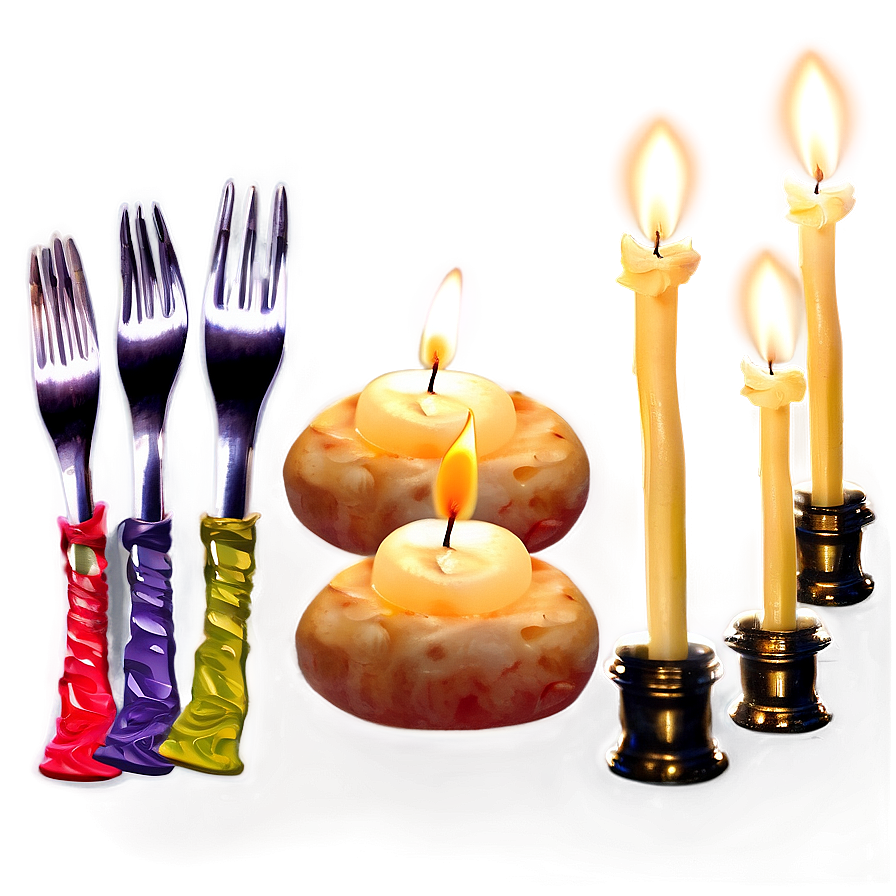 Candle Light Dinner Decoration Png 91