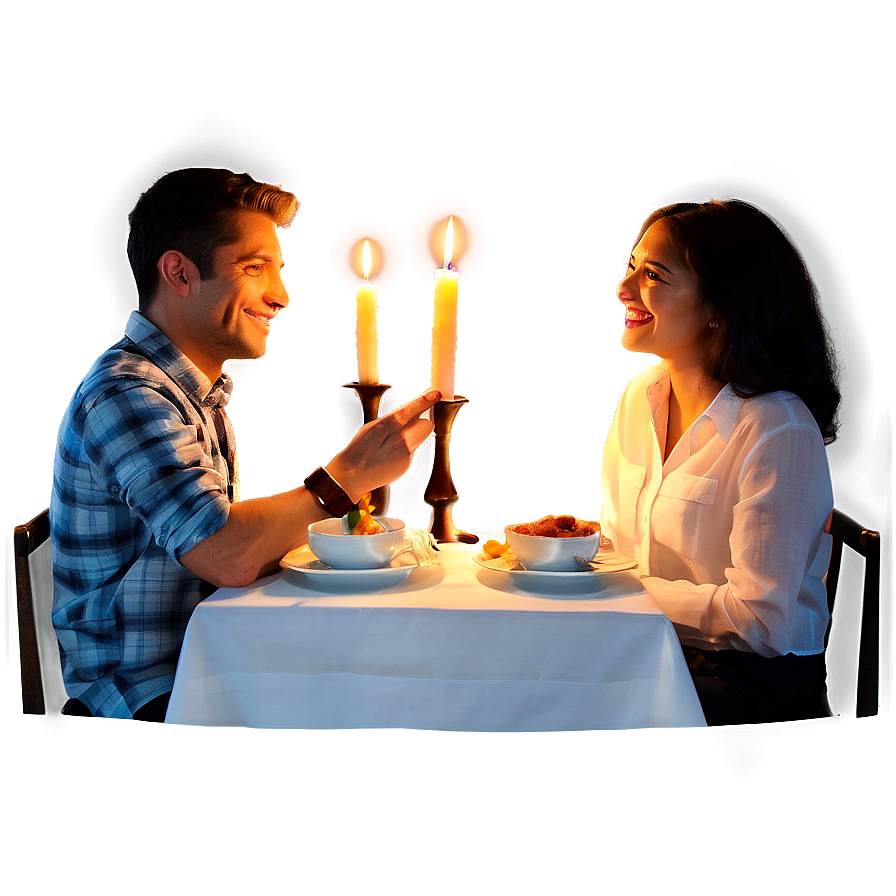 Candlelit Dinner Date Png 06132024