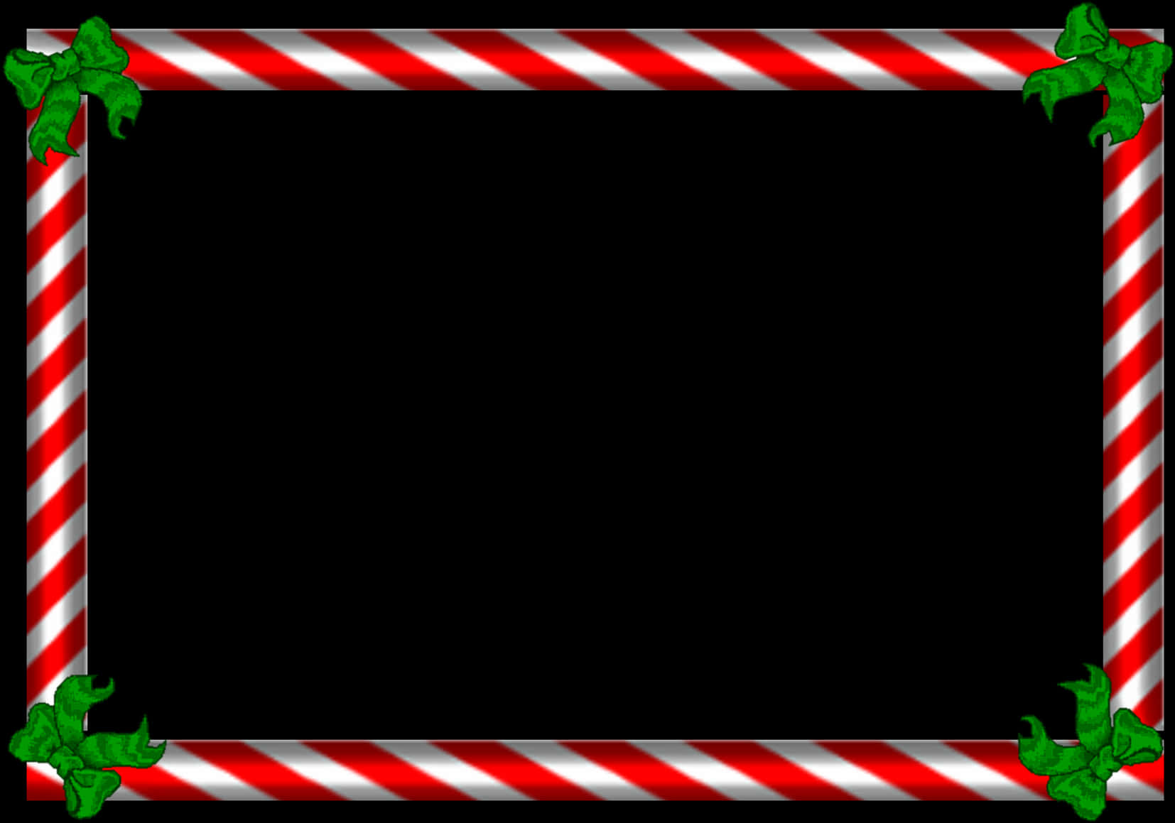 Candy Cane Christmas Border