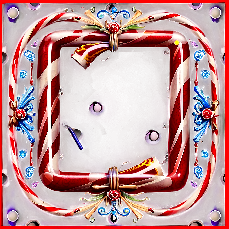 Candy Cane Frame Png Toc56