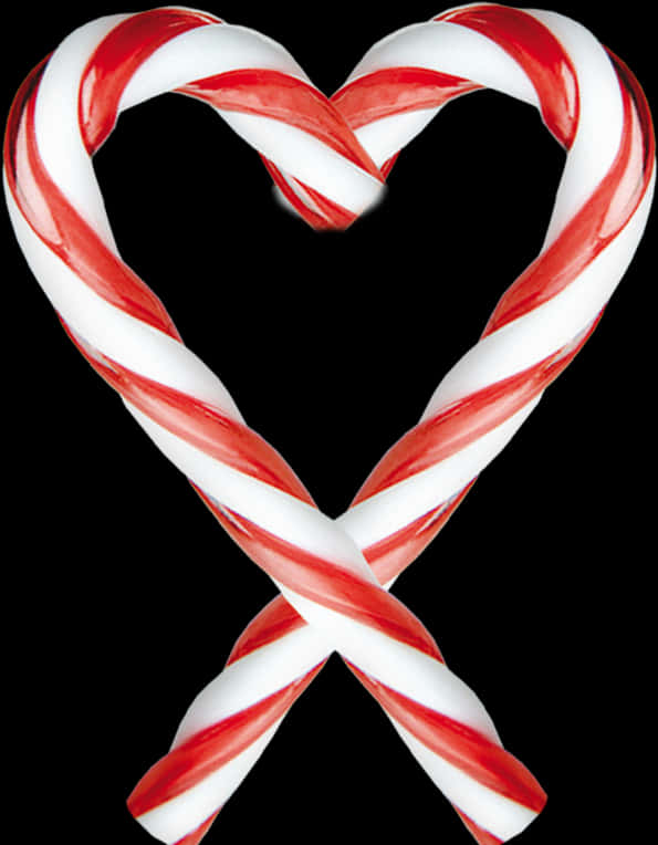 Candy Cane Heart Love