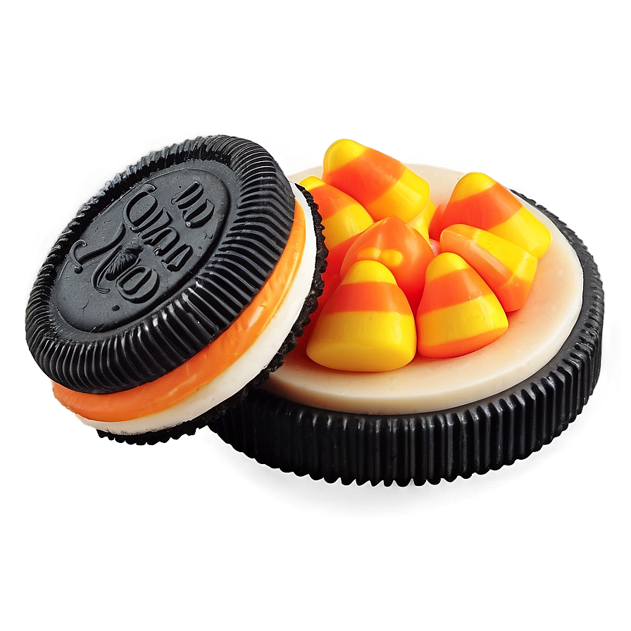 Candy Corn Oreo Halloween Special Png 06122024