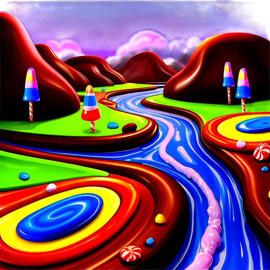 Candy Land Chocolate River Png 57