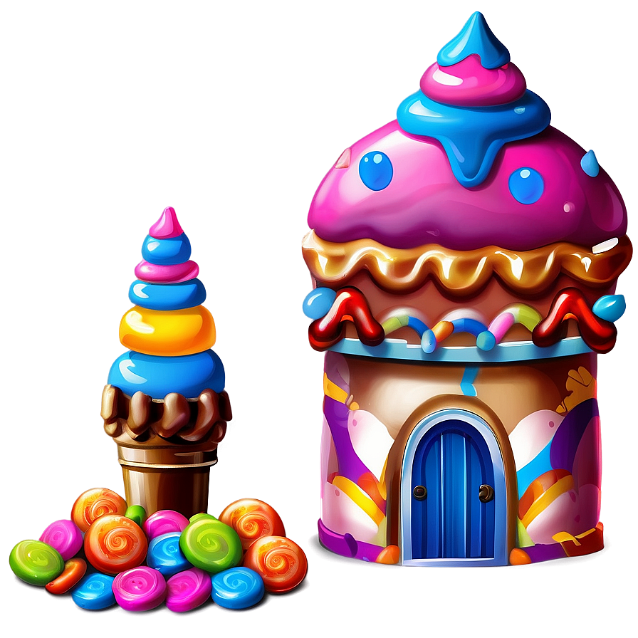 Candyland Confectionery Castle Png 06202024