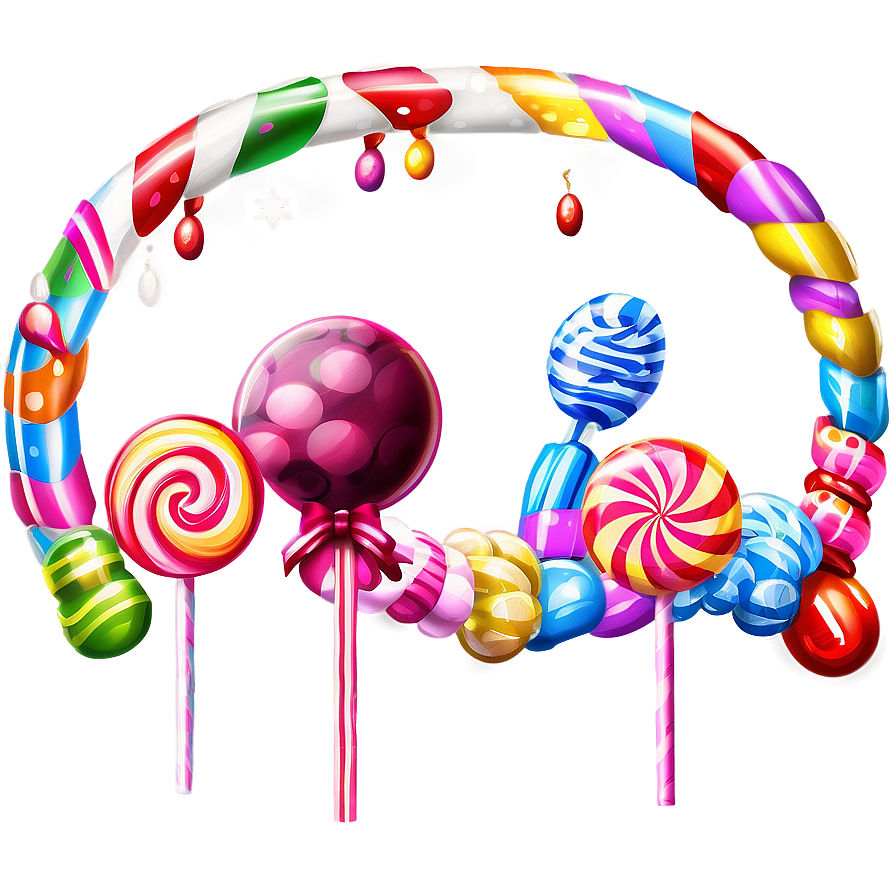 Candyland Festive Decorations Png 36