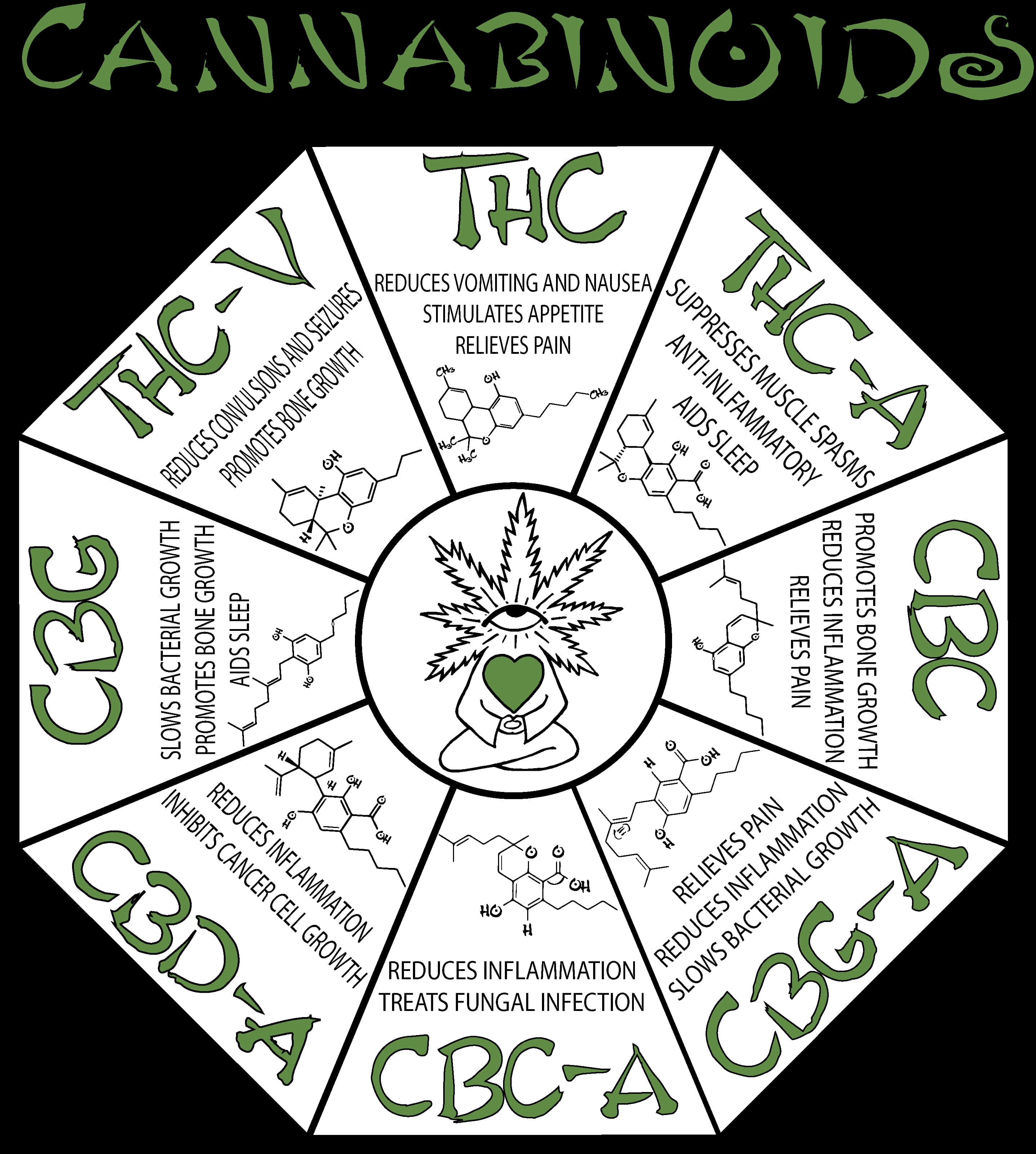 Cannabinoids Chart Infographic