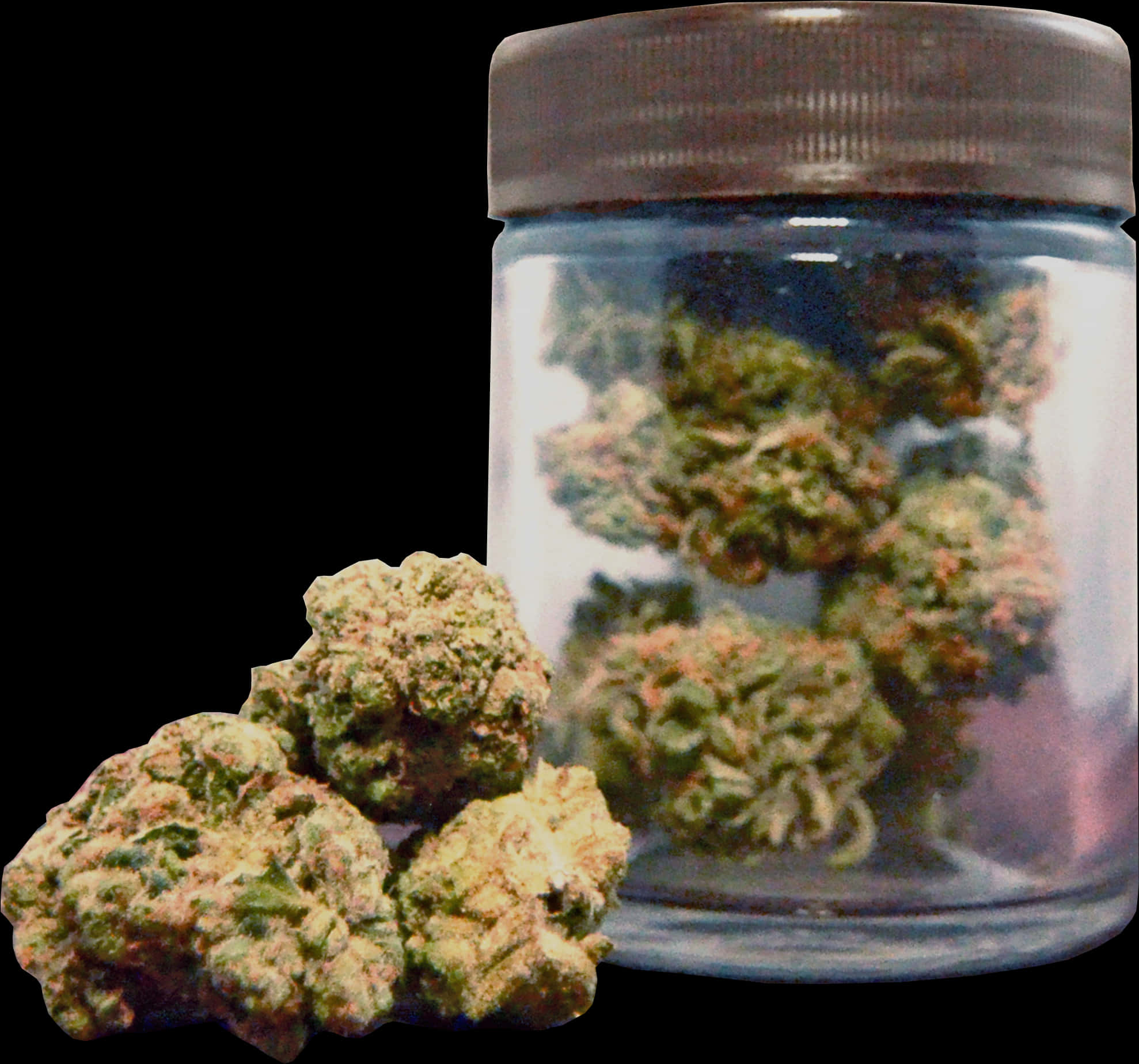 Cannabis Budsin Clear Jar