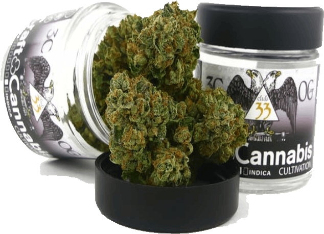 Cannabis Indica Strain Jar