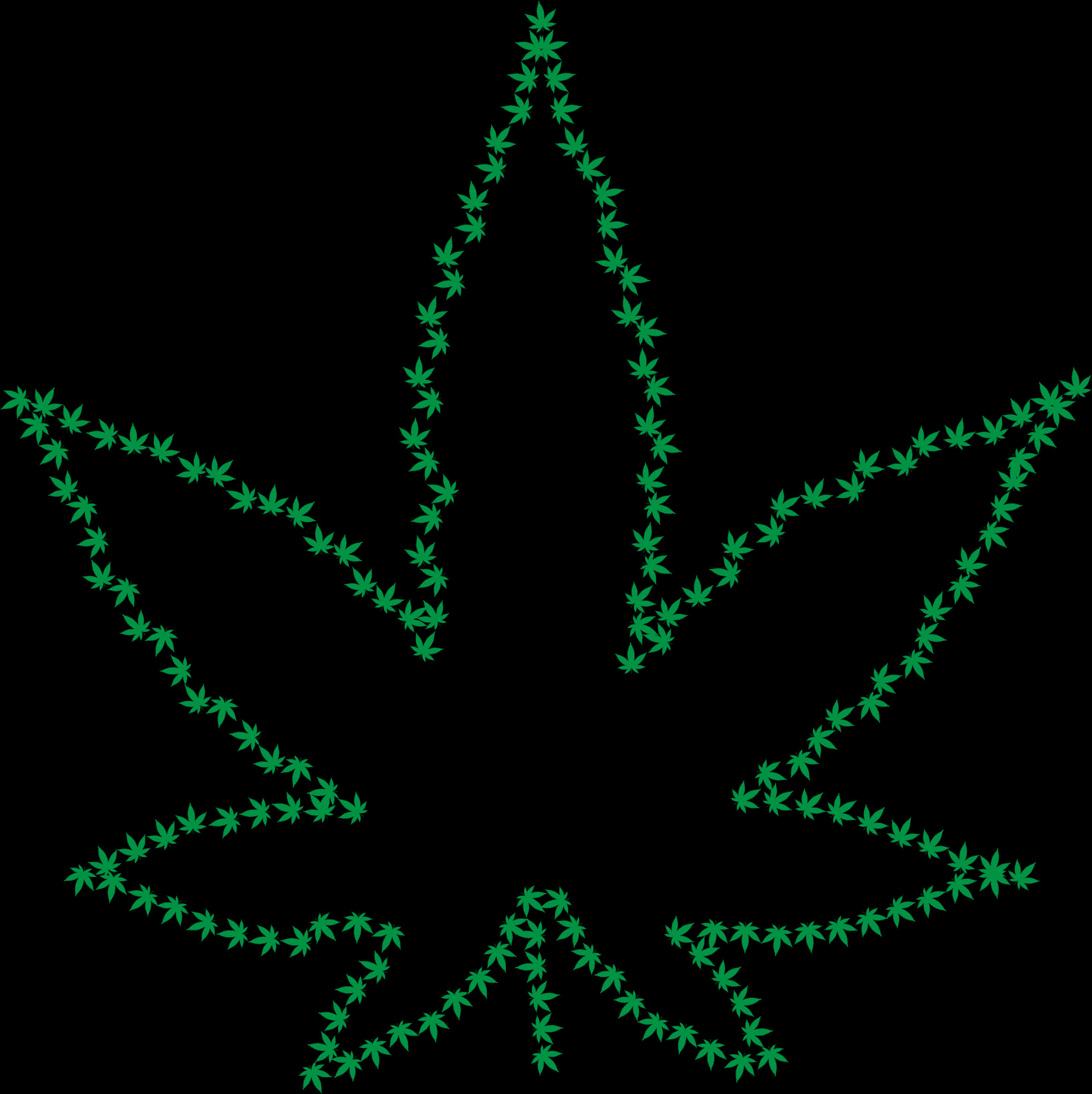 Cannabis Leaf Art Design