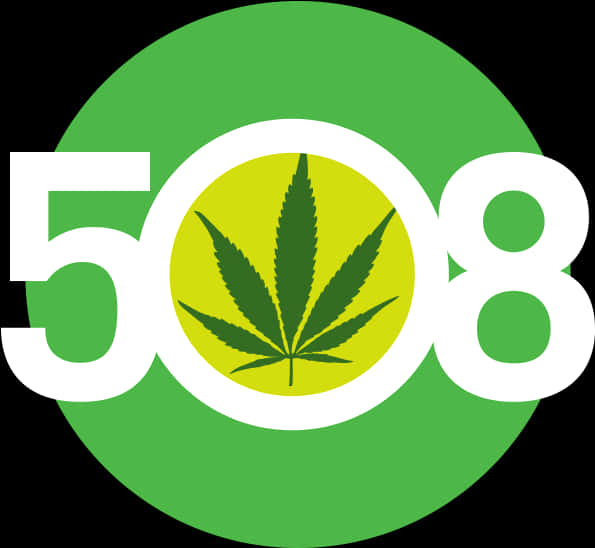Cannabis Leaf Number508 Logo
