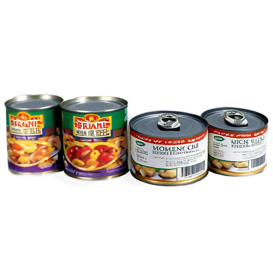 Canned Food For Quick Meals Png Dso98