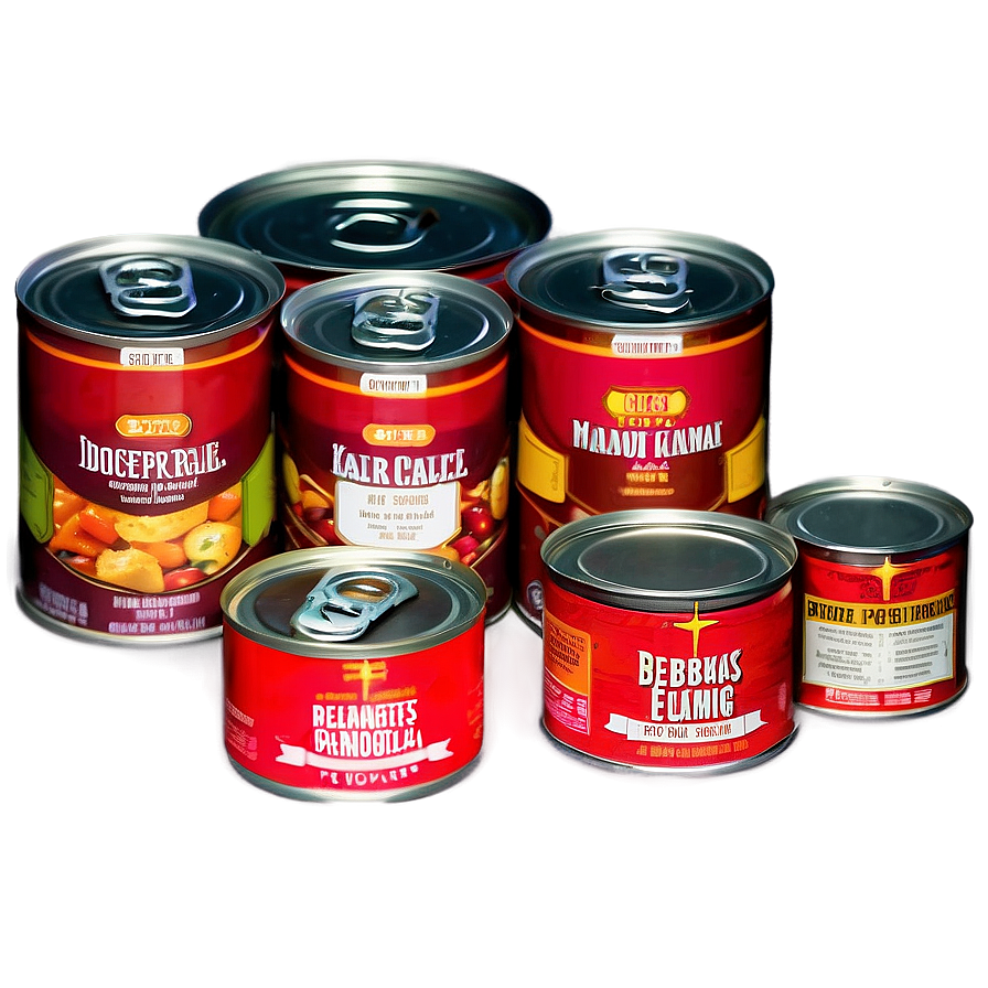 Canned Food For Quick Meals Png Qtq