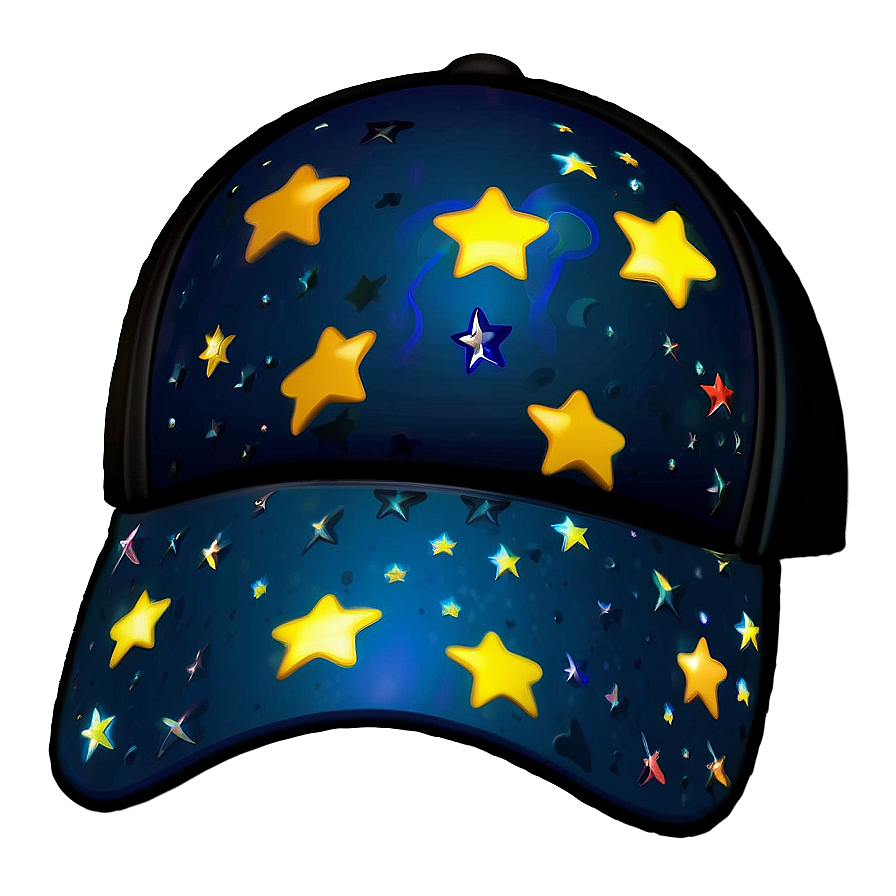 Cap Emoji With Stars Png Gju