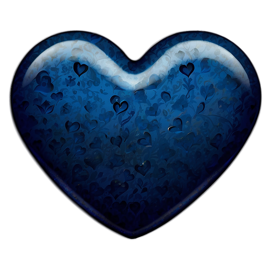 Capri Blue Heart Emoji Png Qob91