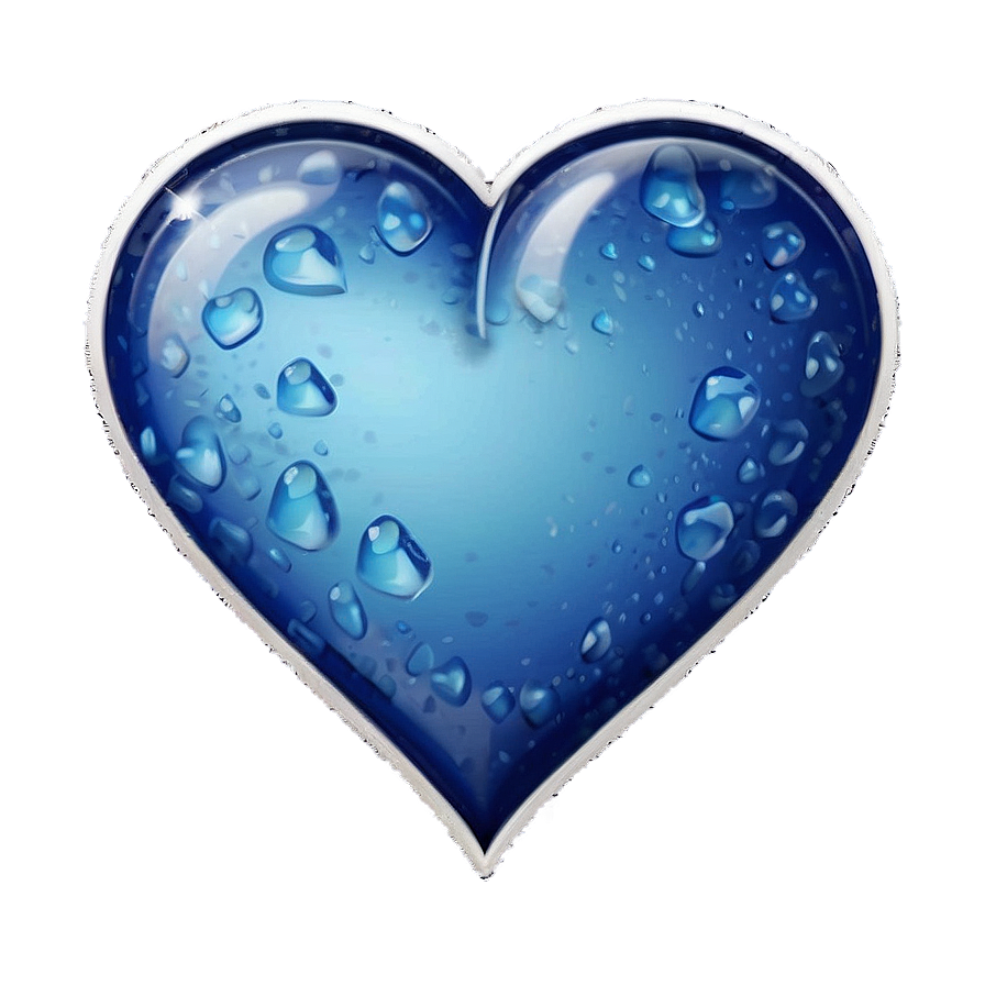 Capri Blue Heart Emoji Png Xsy